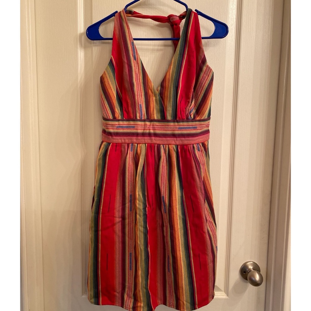 Cowgirl Justice Serape Style Halter Dress